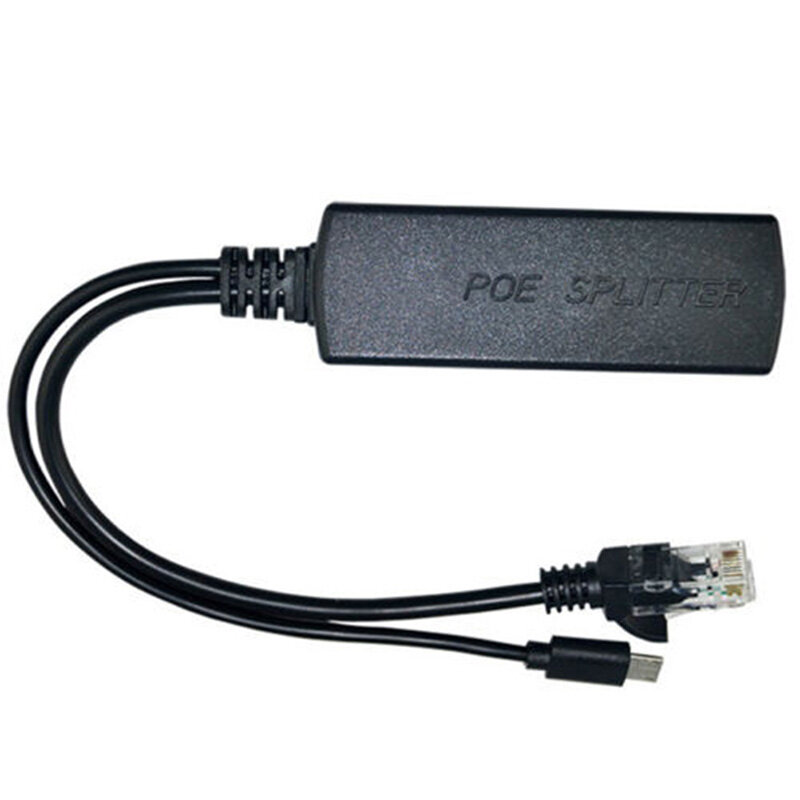 Divisor de potencia sobre Ethernet, Micro USB PoE activo, 48V a 5V, 2A, Adaptador Micro USB, 10W