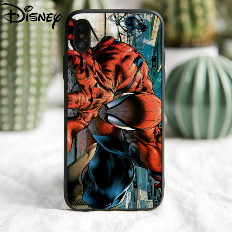 Disney Cartoon Spiderman osobowość twórcza silikonowy futerał na telefon dla IPhone 7/8P/X/XR/XS/XS max/11/12PRO/12 etui na telefon