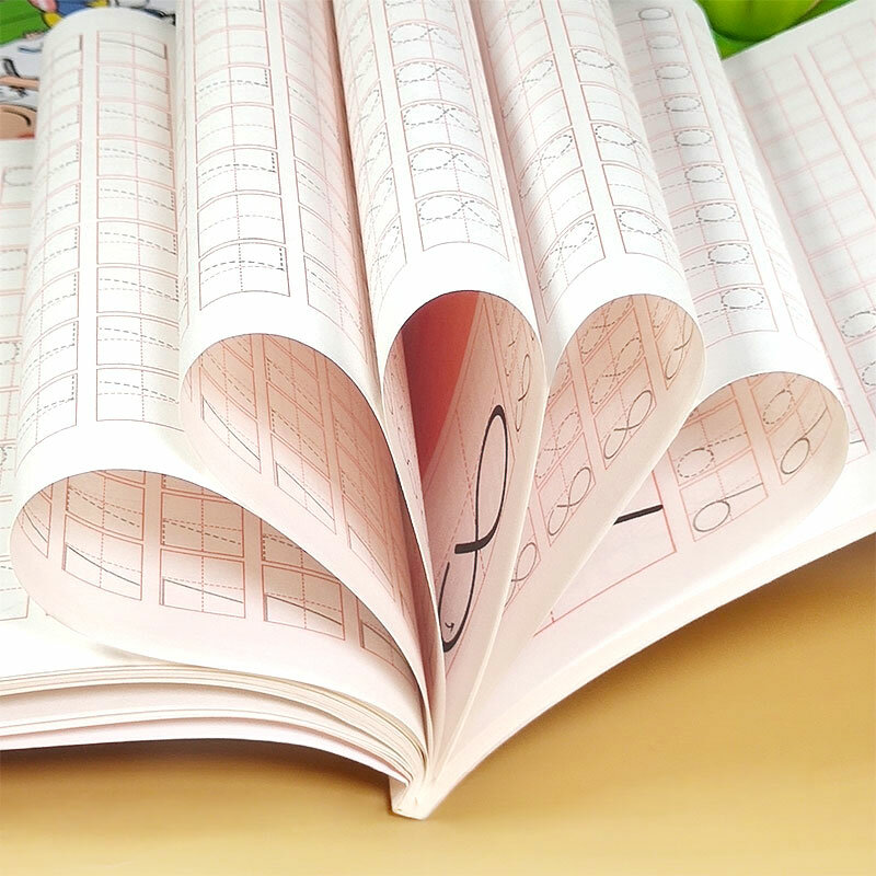 6เล่ม/ชุดเด็กคณิตศาสตร์การเรียนรู้ Copybook ตัวเลข0-100การเขียนด้วยลายมือหนังสือตัวอักษรจีนจังหวะ...