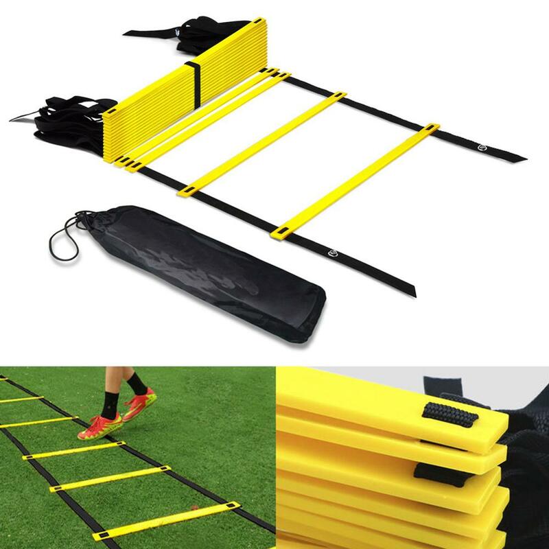 Agilidade velocidade saltar escada de futebol agilidade treinamento ao ar livre futebol fitness pé velocidade escada 3m 4m 6m