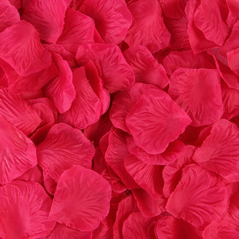 Pétalos de rosa artificiales para boda, pétalos de seda de colores, accesorios de flores, 2000 Uds.