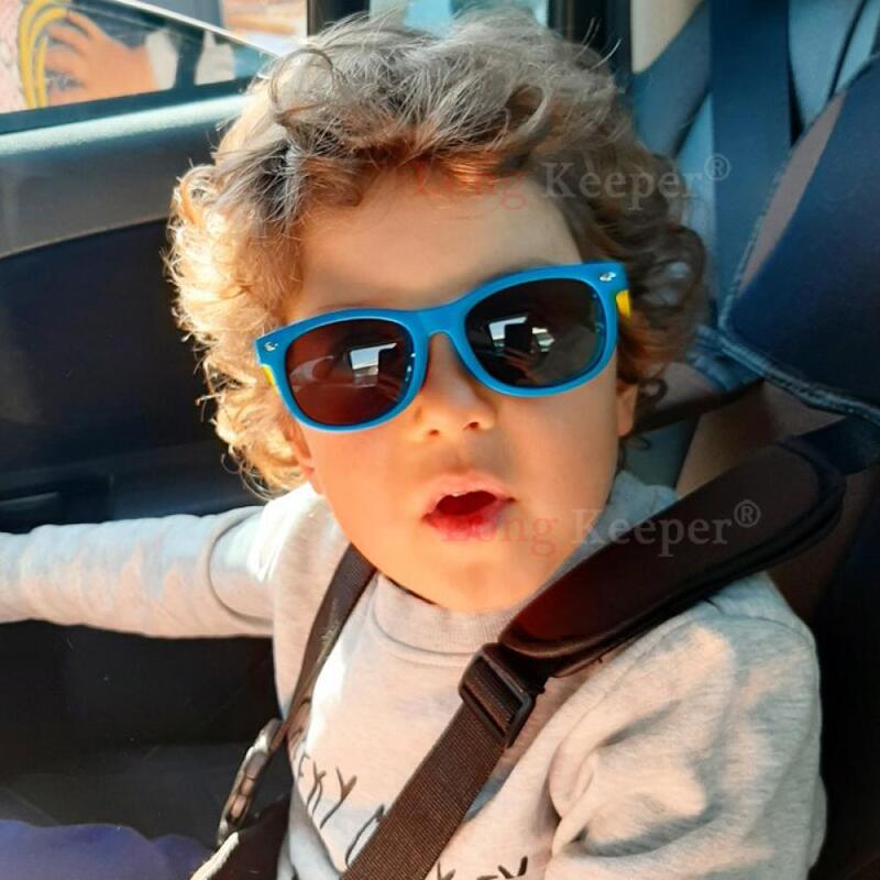 Designer Fashion Polarized Kids Sunglasses Silicone Flexible Boys Girls Children Sun Glasses Baby Shades Eyewear UV400 Oculos