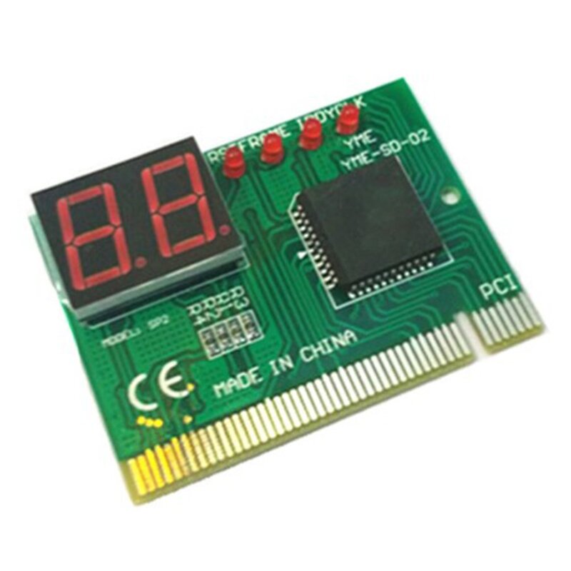 2Digit LCD Display PC Analyzer Diagnostic Post Card Motherboard Tester with LED Indicator for ISA PCI Bus Mian Board For Desktop