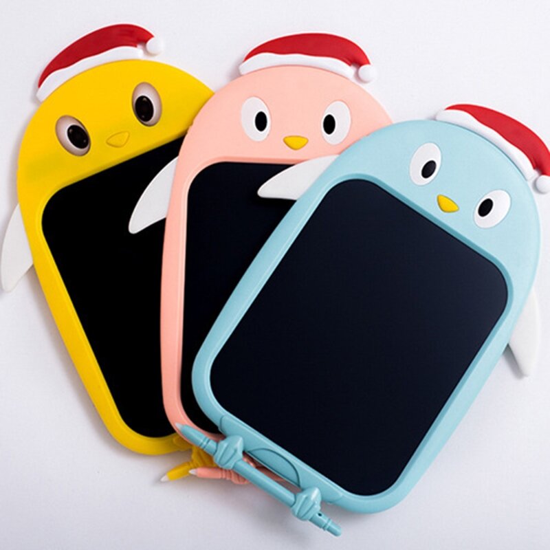 Hadiah Pesta Papan Gambar Anak-anak Bentuk Pinguin untuk Pengisi Kaus Kaki Natal untuk Anak-anak Anak Laki-laki Perempuan Belajar Pendidikan B2EA