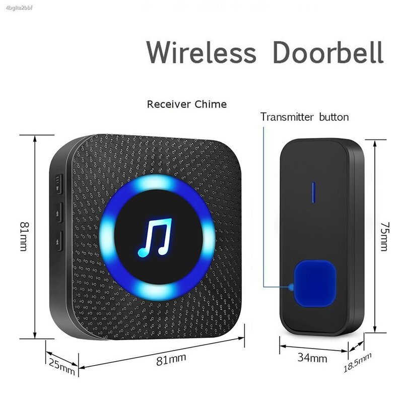 Household appliancesLED Wireless Doorbell 1000ft Waterproof Door Bell Outdoor Home Security Welco
