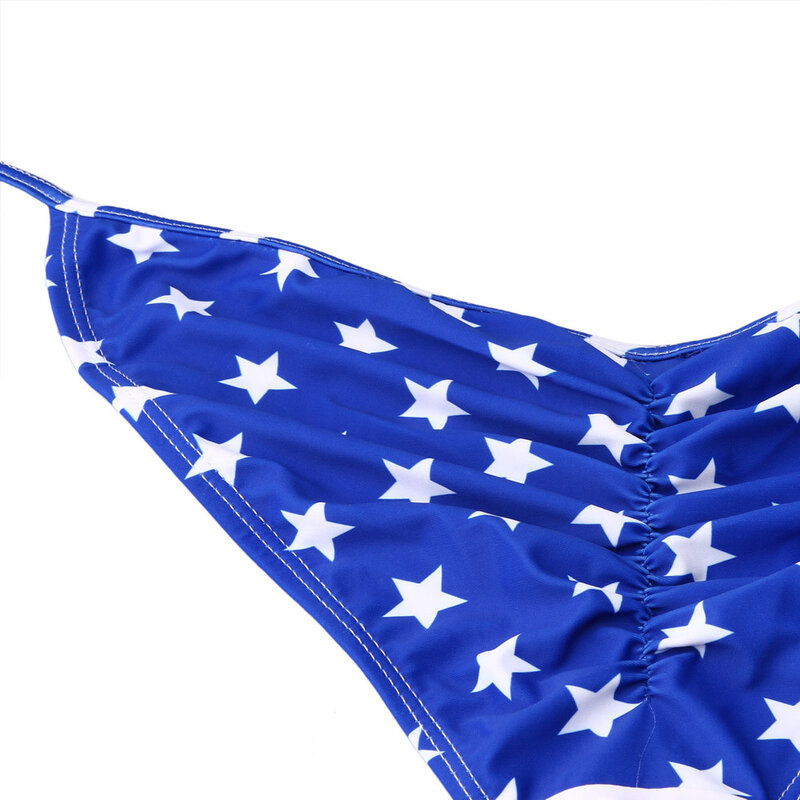 Amerikanische Flagge Verband Bikini Set Frauen Bikini Set Bademode Push-Up Padded Print Bh Badeanzug Bademode Push-up bh Badeanzug