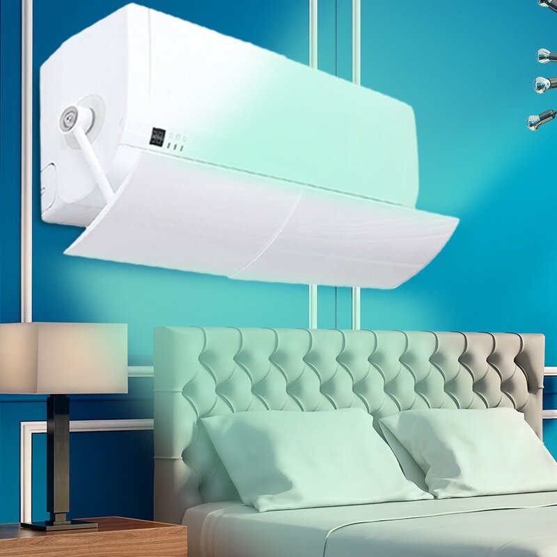 Parabrisas de aire acondicionado para el hogar, pantalla de soplado antidirecto para aire acondicionado, Deflector de aire, funda para el hogar