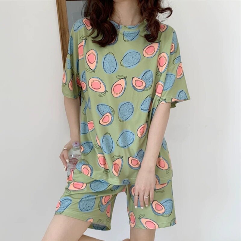 Conjunto de pijamas de cetim de seda de estilo especial de natal feminino manga longa sleepwears terno duas peças conjunto loungewear plus size