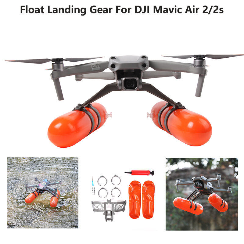 For DJI Air 2S Landing Gear Floating Expansion Kit For DJI Mavic Air 2 Landing Training Skid Landing On Water Drone Accessories