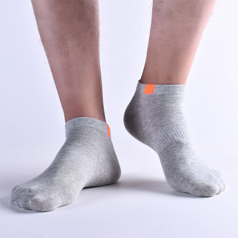 10 stück = 5 paare/los Sommer Baumwolle Mann Kurze Socken Mode Atmungs Mann Boot Socken Komfortable Casual Socken Männlichen weißen heißer