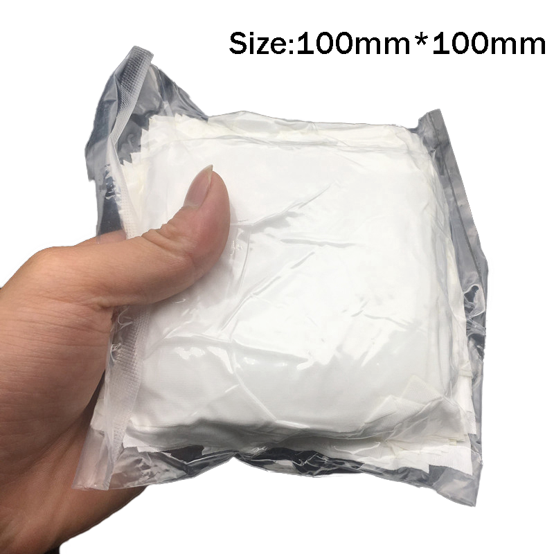 400 unids/lote de limpiaparabrisas blanco suave de 100mm x 100mm, limpieza sin polvo, tela limpia, herramienta de reparación de LCD