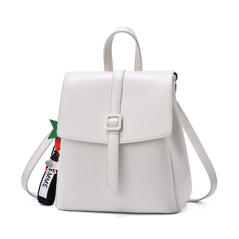 Women Backpack 2021 Brand New Trend Designers Luxury Pu Leather Female Pure Color Small Ladies shoulder y2k bags Bolso Mujer