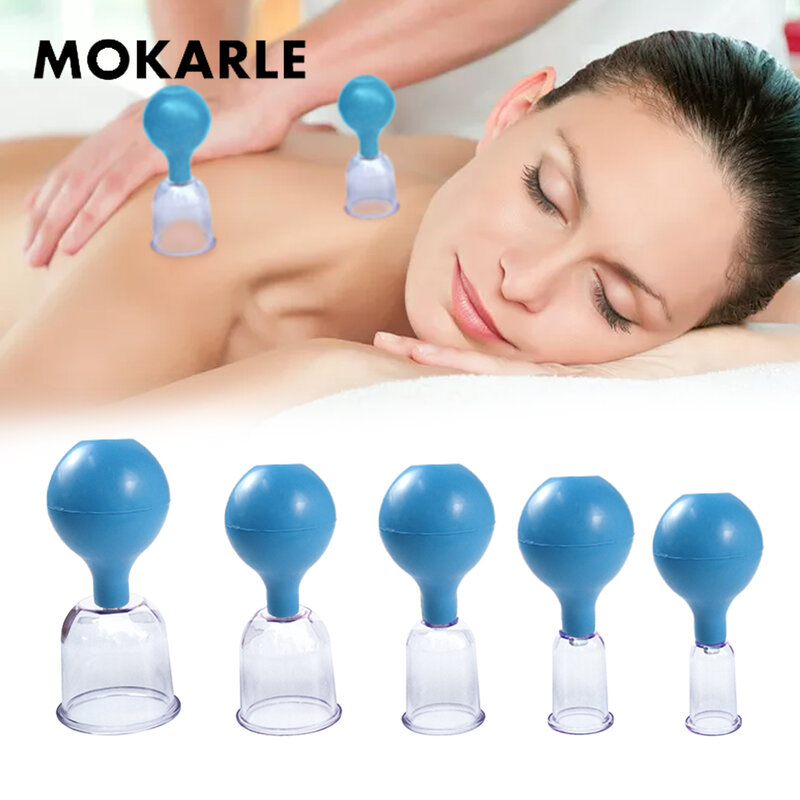 Rubber Vacuum Cupping Glasses Chineses Cupping Massage Body Cups Anti Cellulite Cupping Massage Vacuum Therapy Massage Tool