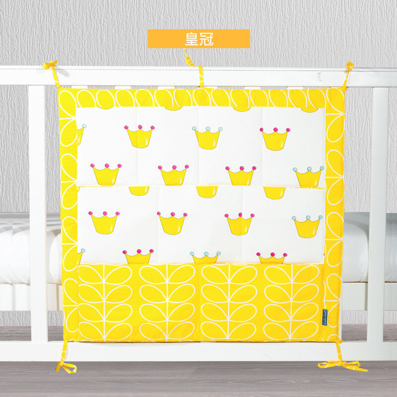 Baby Crib Organizer Hanging Bag Baby Bedside Buggy Bag Infant Bedding Newborn Bed Decorate Diaper Toy Tissue Commodity Shelf