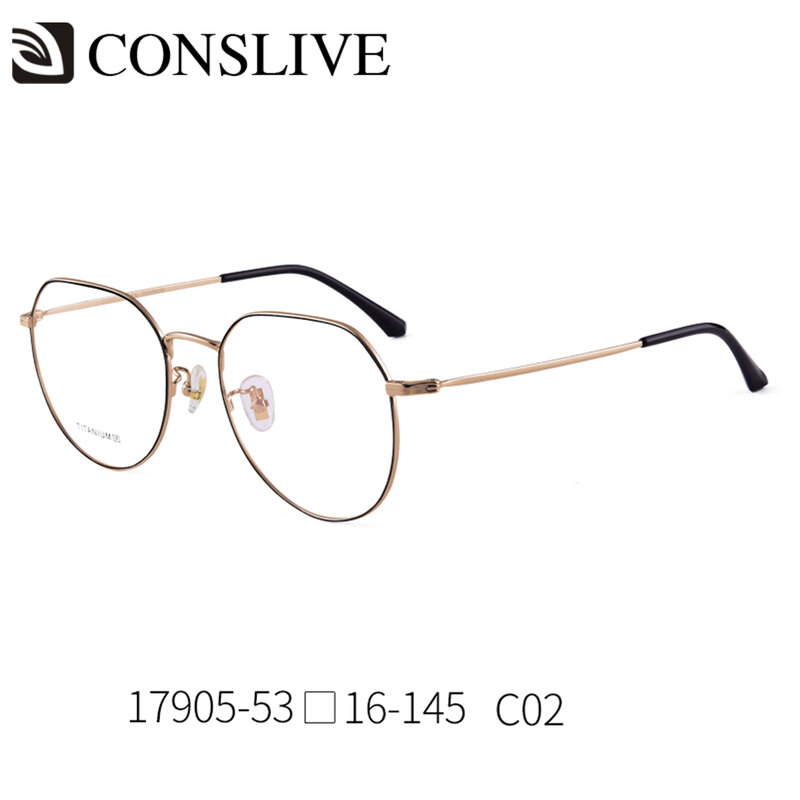 Occhiali da vista da donna miopia montatura per occhiali da vista multifocale in titanio con lenti 17905