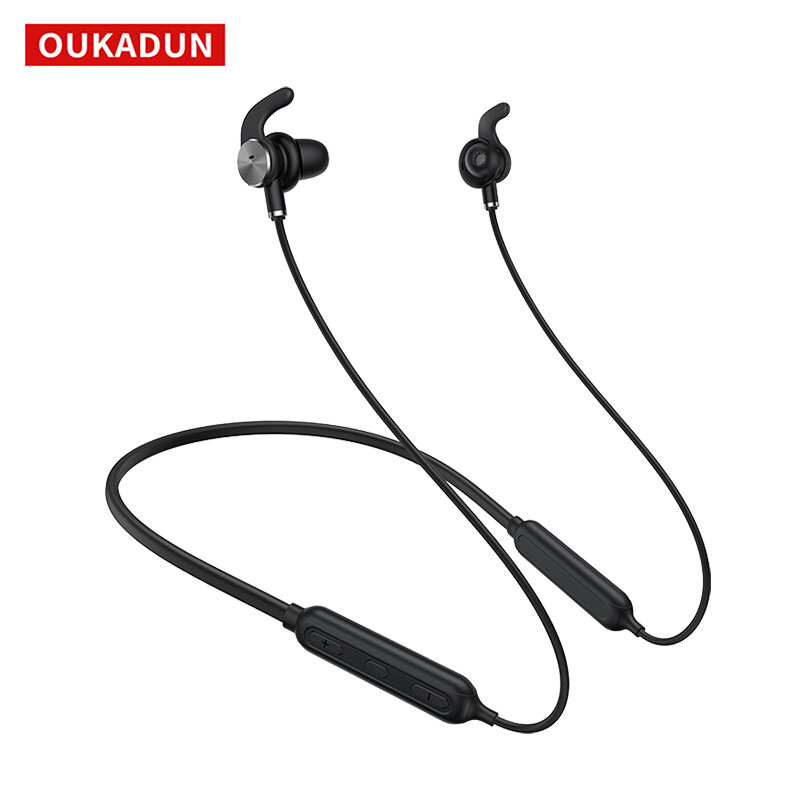 Draadloze Bluetooth Headset, Anc Actieve Ruisonderdrukking Sport Hals Gemonteerde Headset, Universal Voor Apple En Android Telefoons