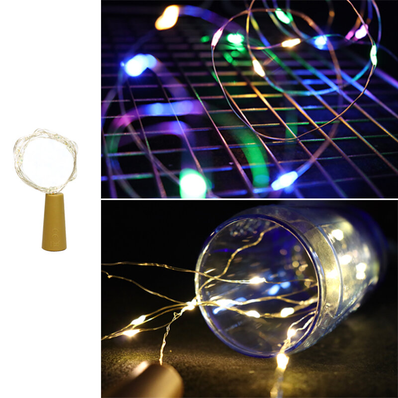 Garland Fairy Lichter Party Dekoration Lampen Led-streifen Leuchtet Batterie Betrieben Bar Lampe String 1m/2m Wein flasche Stopper Licht