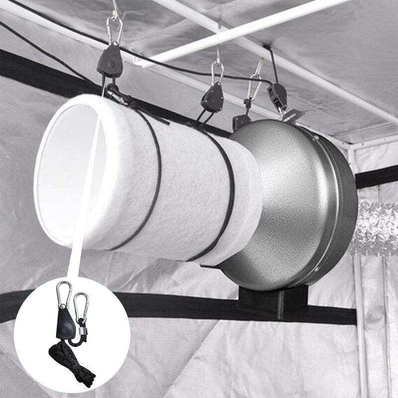 2 шт. 1,4 дюйма 8 футов длинный сверхмощный Регулируемый веревочный зажим Yo-yo вешалка для комплекта светильников подвесной храповый корм для к...