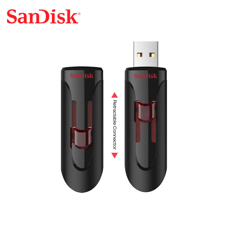 سانديسك كروزر الإنزلاق USB3.0 CZ600 128 gb فلاش حملة 64Gb 256Gb بندريف 3.0 القلم محرك 32Gb ذاكرة عصا ذاكرة يو إس بي على شكل مفتاح بندريف