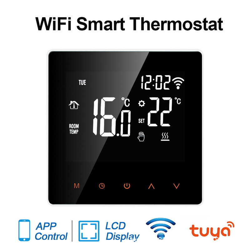 Lonsonho Smartlife Tuya สมาร์ทเทอร์โม WiFi Termostato 220V อุณหภูมิไร้สาย Controller ทำงานร่วมกับ Alexa Google Home