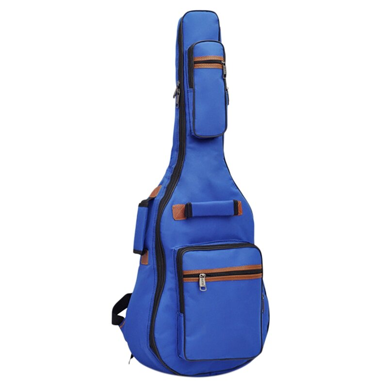 Duoer mochila de esponja impermeável, bolsa grossa para violão, respirável para 36-38 cabeças