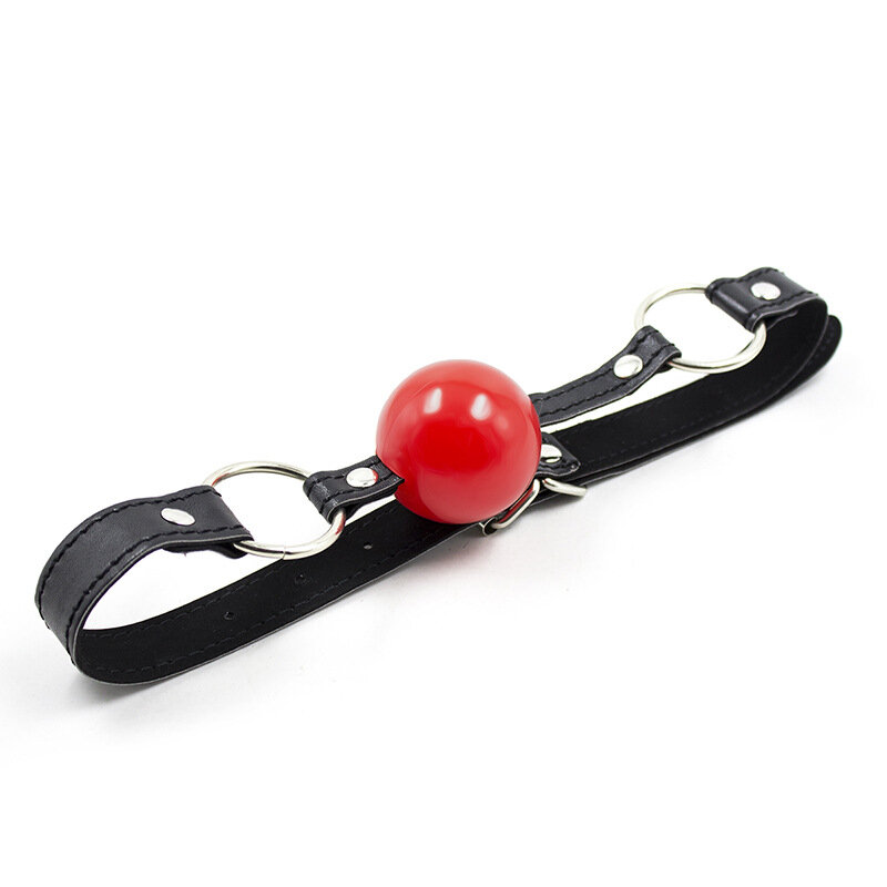 4cm Erotic Silicone Ball Gag Oral Fixation Bondage Mouth Gag Mouth Stuffed PU Leather Tape Sex Toys for Couples Adult Games