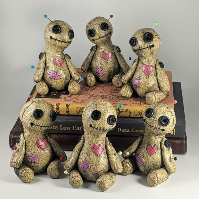 Quemador de cono de muñeca Voodoo, ornamento de resina de escritorio, adornos de artesanía hechos a mano, accesorios decorativos, quemador de incienso