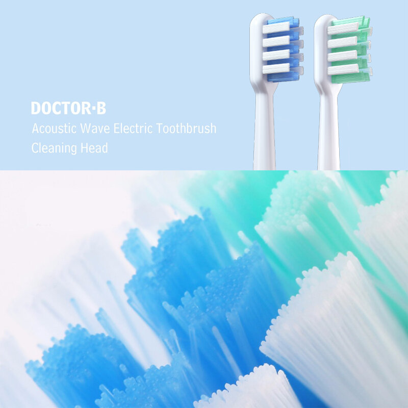 4 Pçs/set DR. Bei limpo adequado cabeça da escova para c1 oral care dentes escova de dentes floss ação cabeças escova instalação escova de cabelo