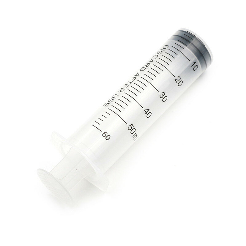Seringue en plastique de 50ML, outil de cuisine de laboratoire réutilisable pour mesurer les nutriments stériles