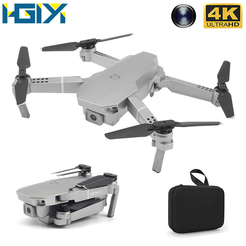 Hgiyi m72 zangão dobrável com câmera 4k hd selfie wifi fpv mini fluxo óptico rc quadcopter helicóptero dron vs e68 sg107 e58