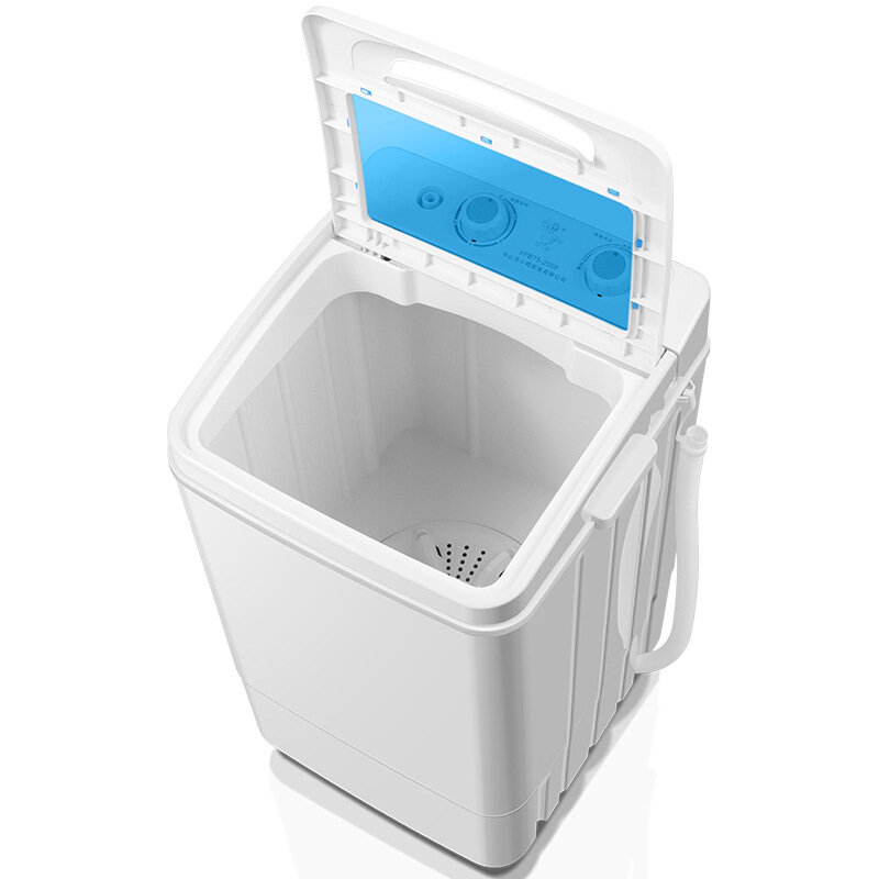 Mini lavadora semiautomática pequeña con deshidratación, tambor individual de gran capacidad, 220V, 7,5