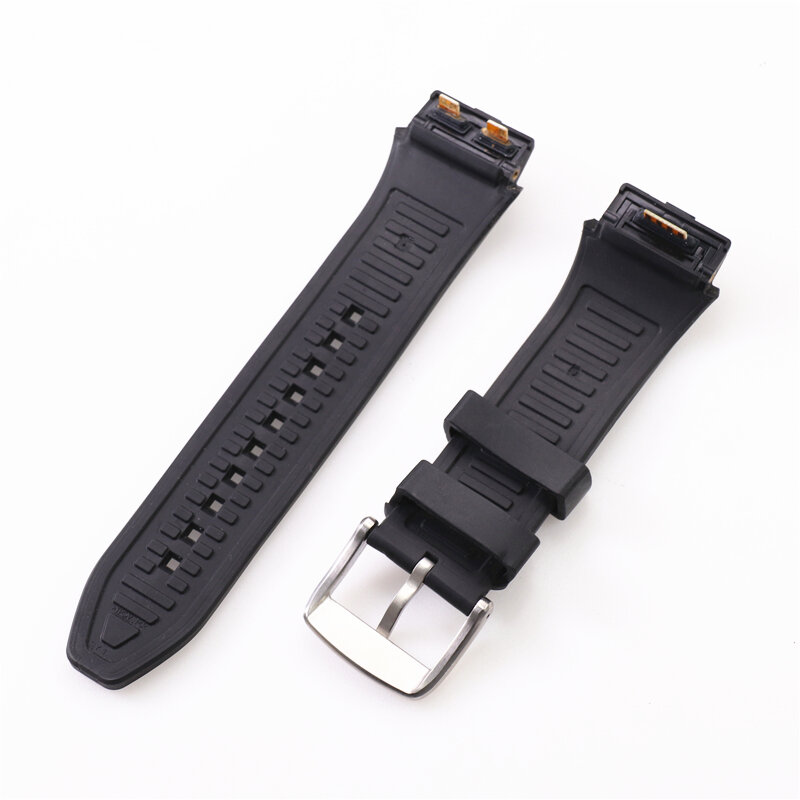 Bracelet en caoutchouc de Silicone, noir et blanc, adapté pour montre connectée LG W200, urban 2 LTE