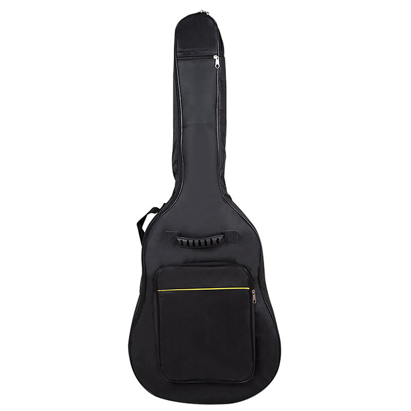 Bolsa para guitarra acústica de tela Oxford de 41 pulgadas, mochila impermeable, correas de hombro dobles ajustables, estuche de bajo y guitarra acolchado