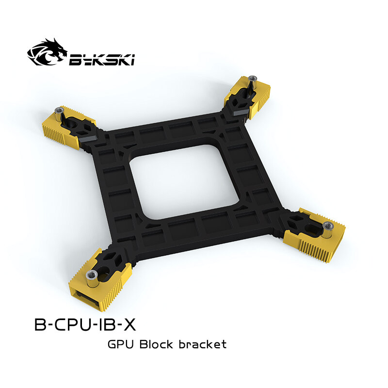 Bykski cpu bloco de água suporte suporte suporte para intel 115x 1200 1366 775, placa traseira B-CPU-IB-X