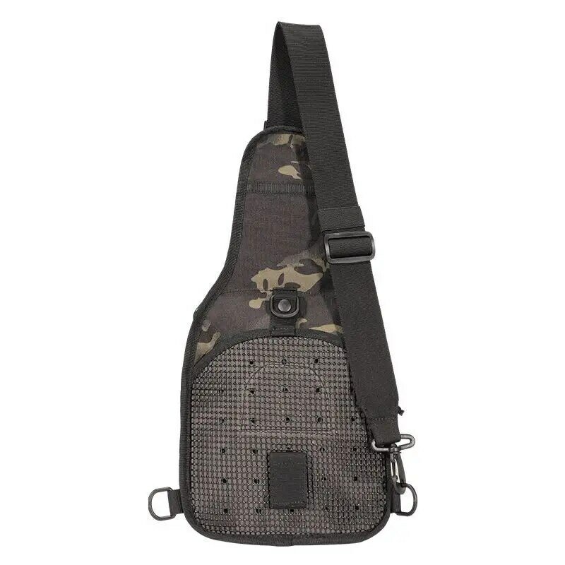 Unisex wojskowy Molle torba na klatkę piersiowa Nylon kamuflaż Casual Men torby na ramię Crossbody wielofunkcyjny plecak podróży woreczki strunowe