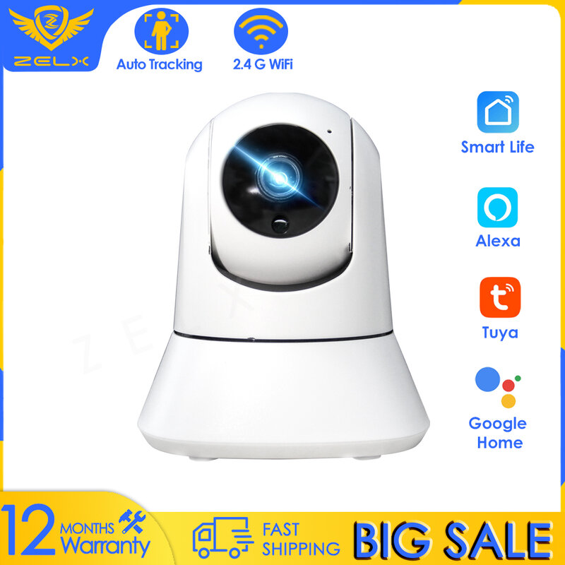 Tuya-câmera de segurança ip, wi-fi, 1080p, acesso a casa inteligente, monitoramento para bebês, vídeo, vigilância, áudio bidirecional, visão noturna, pan tilt