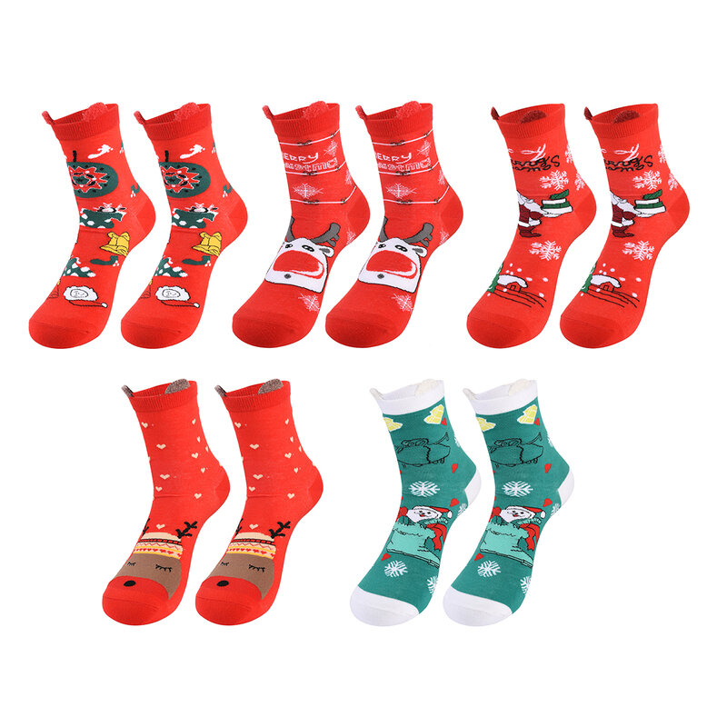 Носки для мужчин и женщин вечерние рождественские носки в стиле хип-хоп, повседневные Модные забавные носки