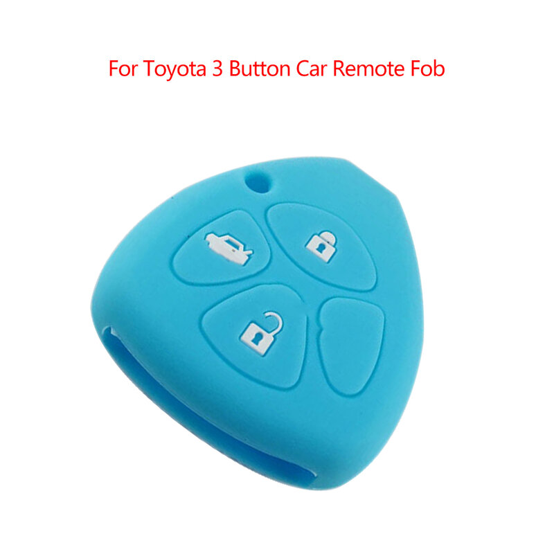 Силиконовый чехол для пульта дистанционного управления для Toyota, 3 кнопки