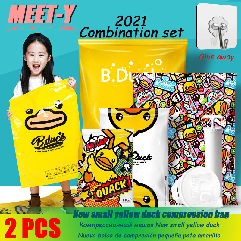 2021New 2 Pcs Vacuum Storage Bags For Clothes Pillows More Space Saver ZiplockBag Compression With Travel Hand Pump Seal Zipper