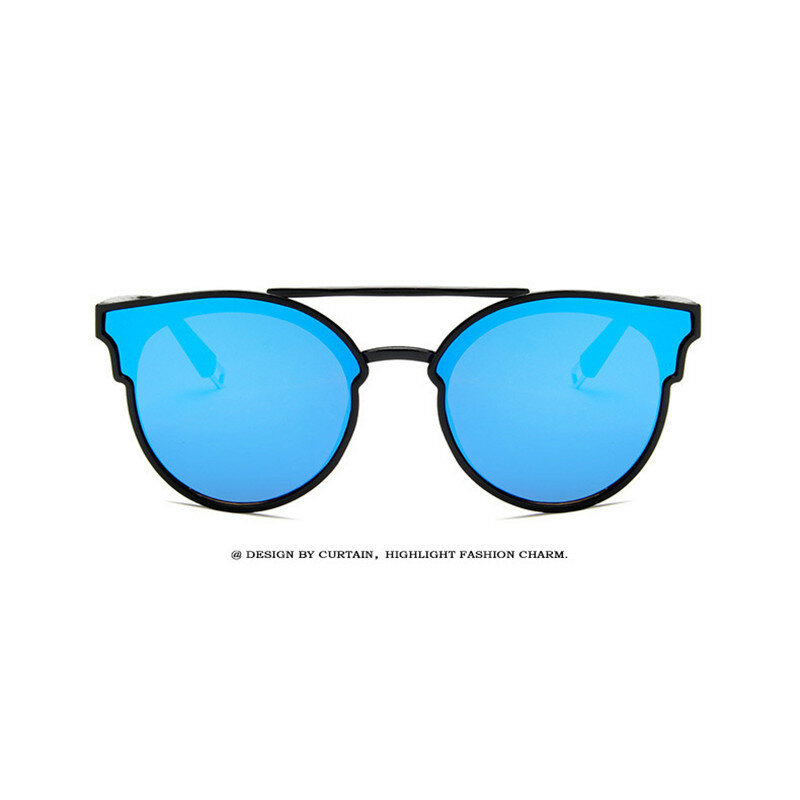 Солнцезащитные очки «кошачий глаз» UV400 для мужчин и женщин, роскошные винтажные круглые, дизайнерские брендовые, 2019