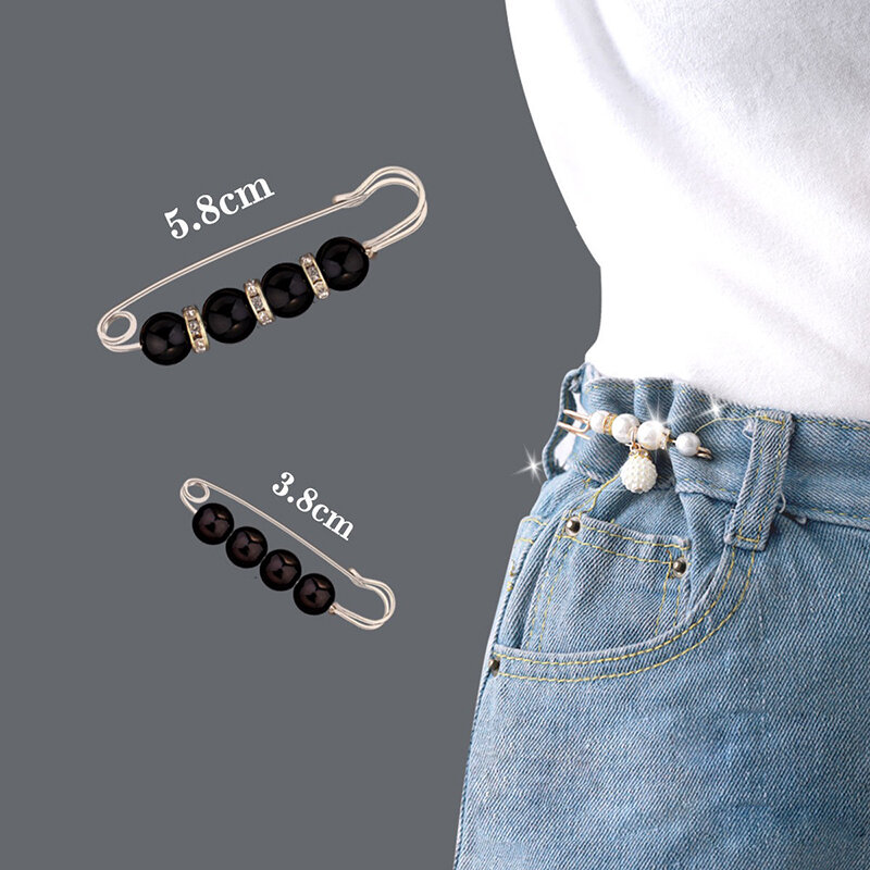 Brooch Set Fashion Clothing Brooches for Women Pearl Lapel Pin Sweater Dress Brooch Pins Badge Tuck Waist Buckle Accessories