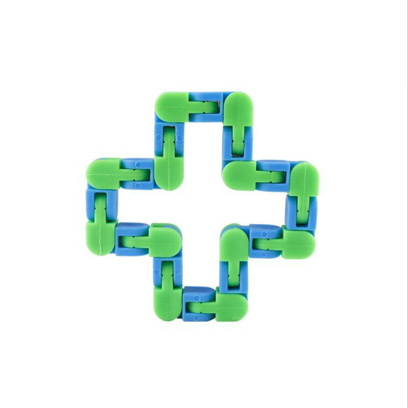 Fidget Toys 24 sezioni Versatile catena pieghevole Anti Stress adulti e bambini sensoriale per alleviare l'autismo Reliver Stress Figet Toys