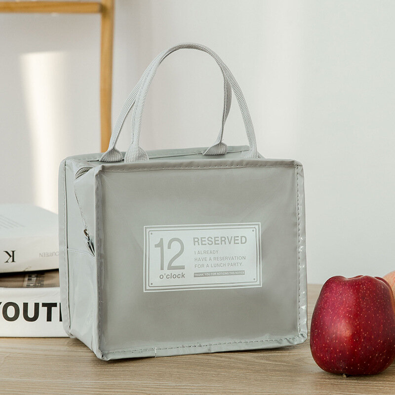 Estilo contraído aislado almuerzo bolsa Durable Bento bolsa con aislamiento térmico bolsa de caja de almuerzo bolsa el almuerzo