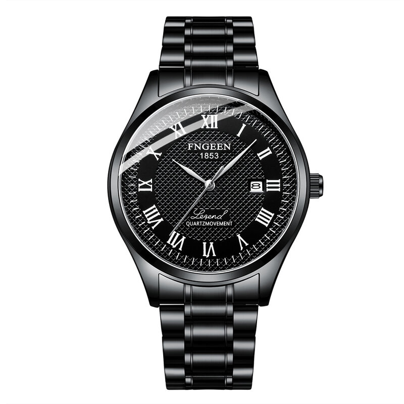 2019 nuovo marchio di lusso Business orologio da uomo nero 5Bar orologi da uomo in acciaio pieno impermeabile Montre Homme Trend orologio da uomo in scala romana