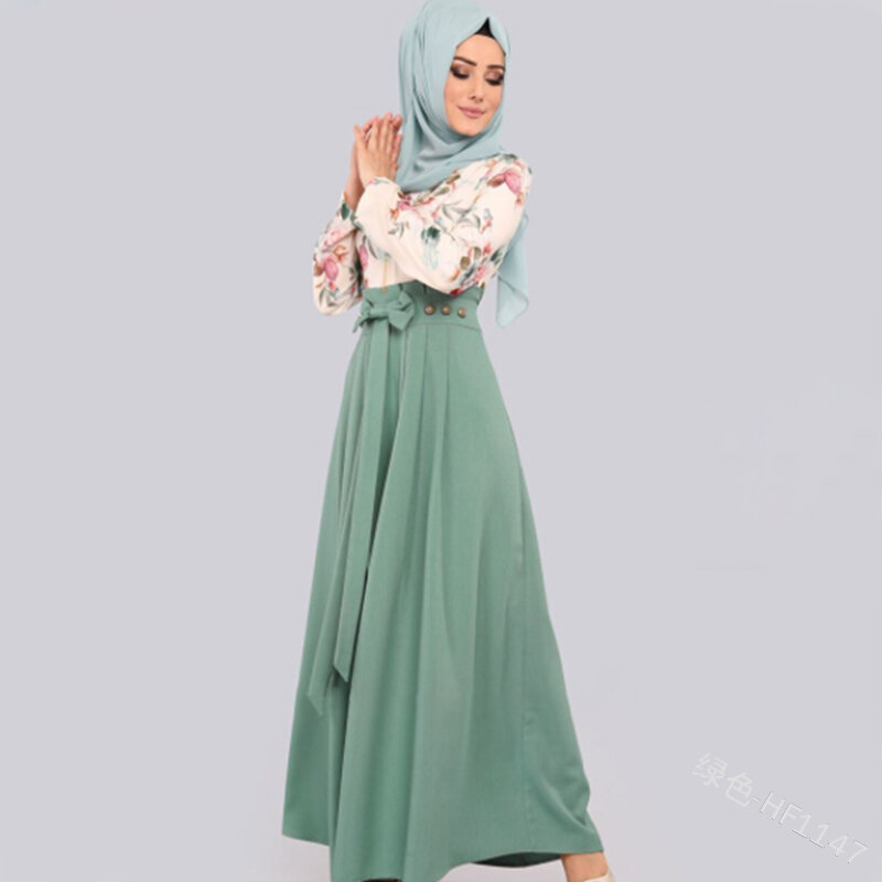 Турецкий Арабский длинное мусульманское платье в стиле хиджаб Рамадан, ИД-Абая, Дубайский кафтан, Марокко, кафтан