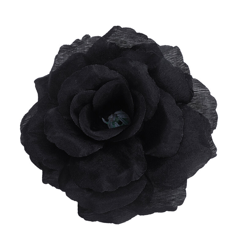 New 20 Pcs Black Rose Artificial Silk Flower Party Wedding House Office Garden Decor DIY