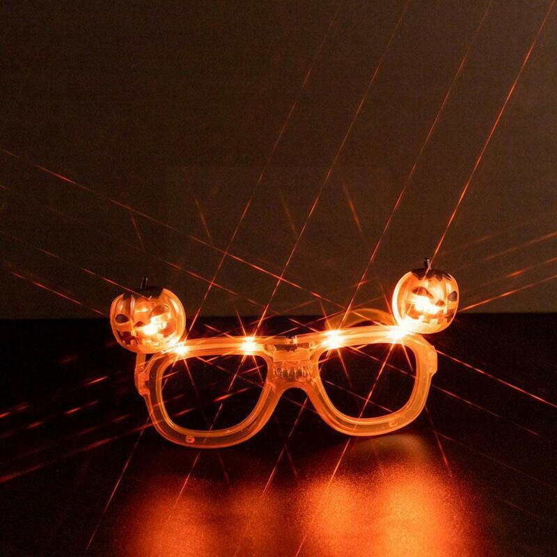 Halloween Glowing Glasses Funny Pumpkin Glasses For Prom Party Light Up Glasses Toys Wedding Birthday Decoration Adult Kids D2l9