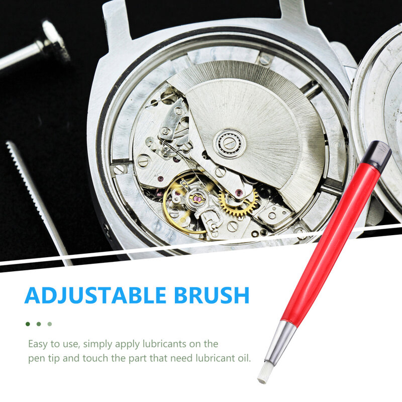 นาฬิกาปากกาทำความสะอาด Precision ปากกาทำความสะอาดกวาดแปรงน้ำมันหล่อลื่นเครื่องมือ