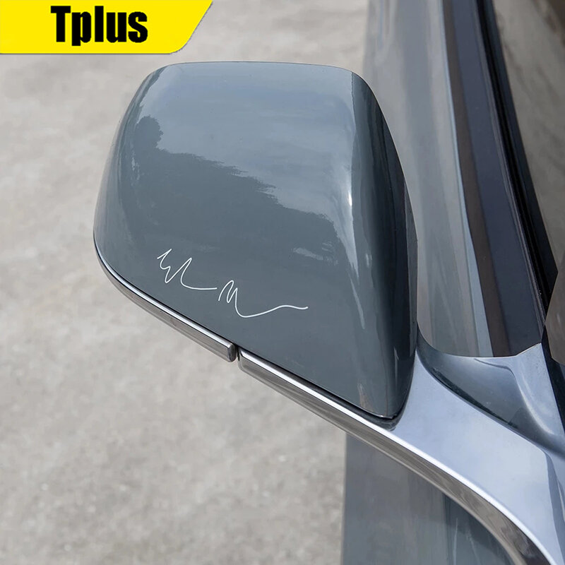 H plus voiture Cool Signature autocollant pour Tesla Model S 3 X Y corps Elon Musk autocollant créatif accessoires de coiffure modèle trois 2021