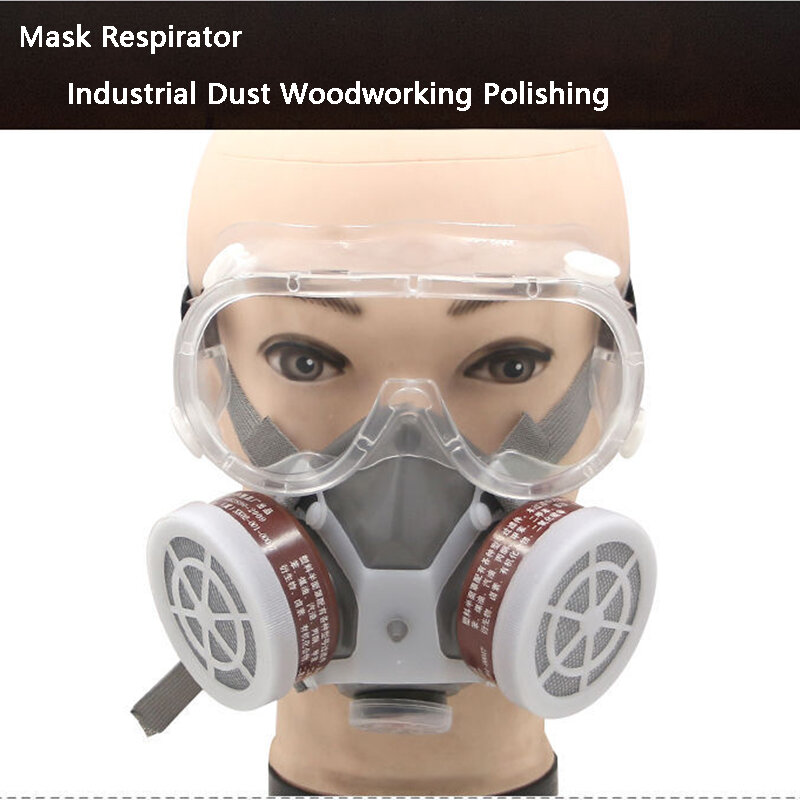 Kimia Gas Masker Cat Semprot Dekorasi Polishing Masker Debu Masker Gas Formaldehida Perlindungan Industri Pestisida